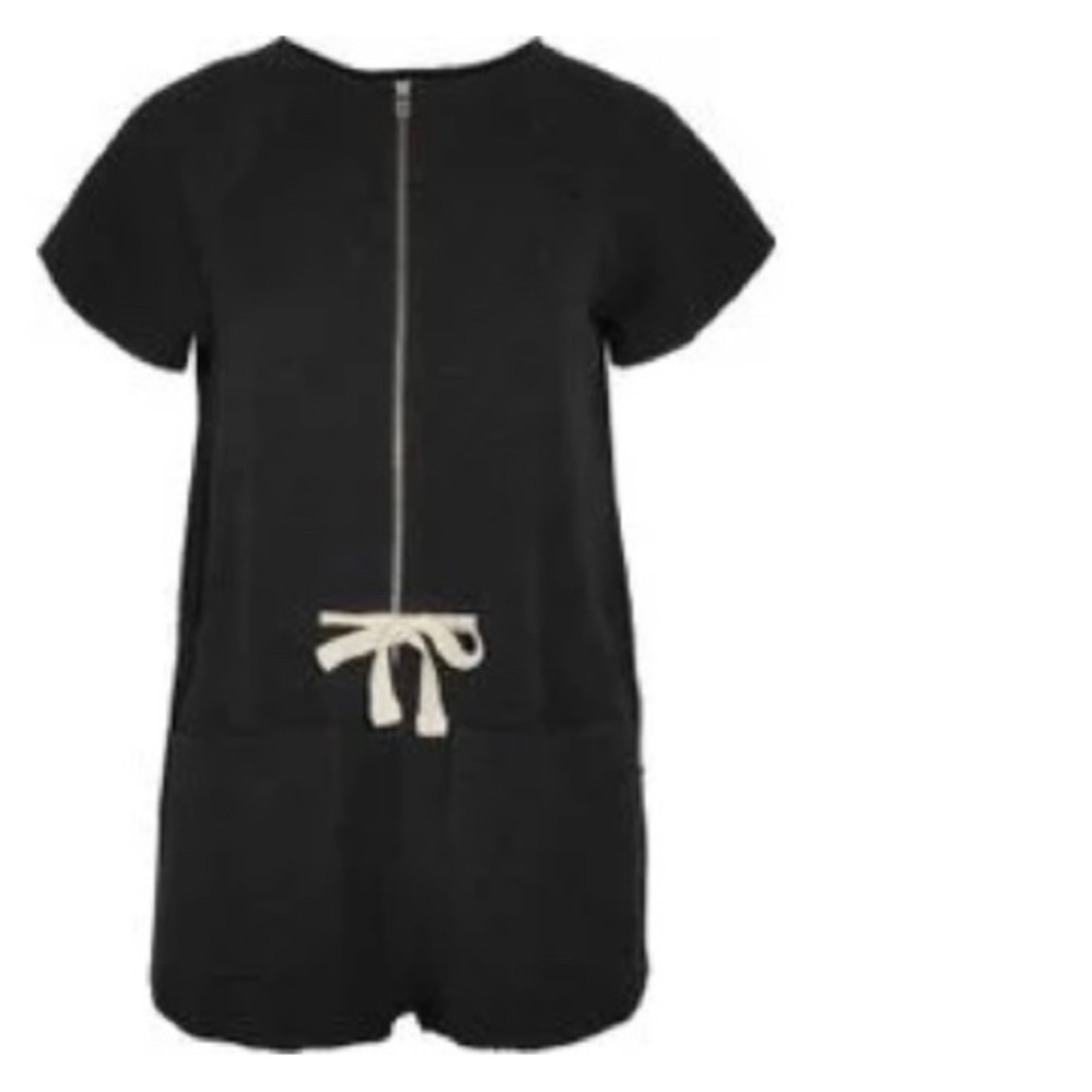 Solid + Striped Romper - image 1